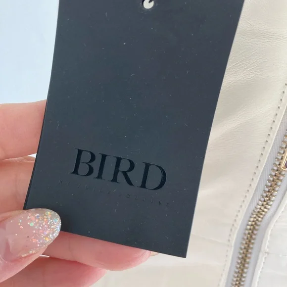 BIRD BY JUICY COUTURE LEATHER HALTER DRESS - Picture 15 of 15